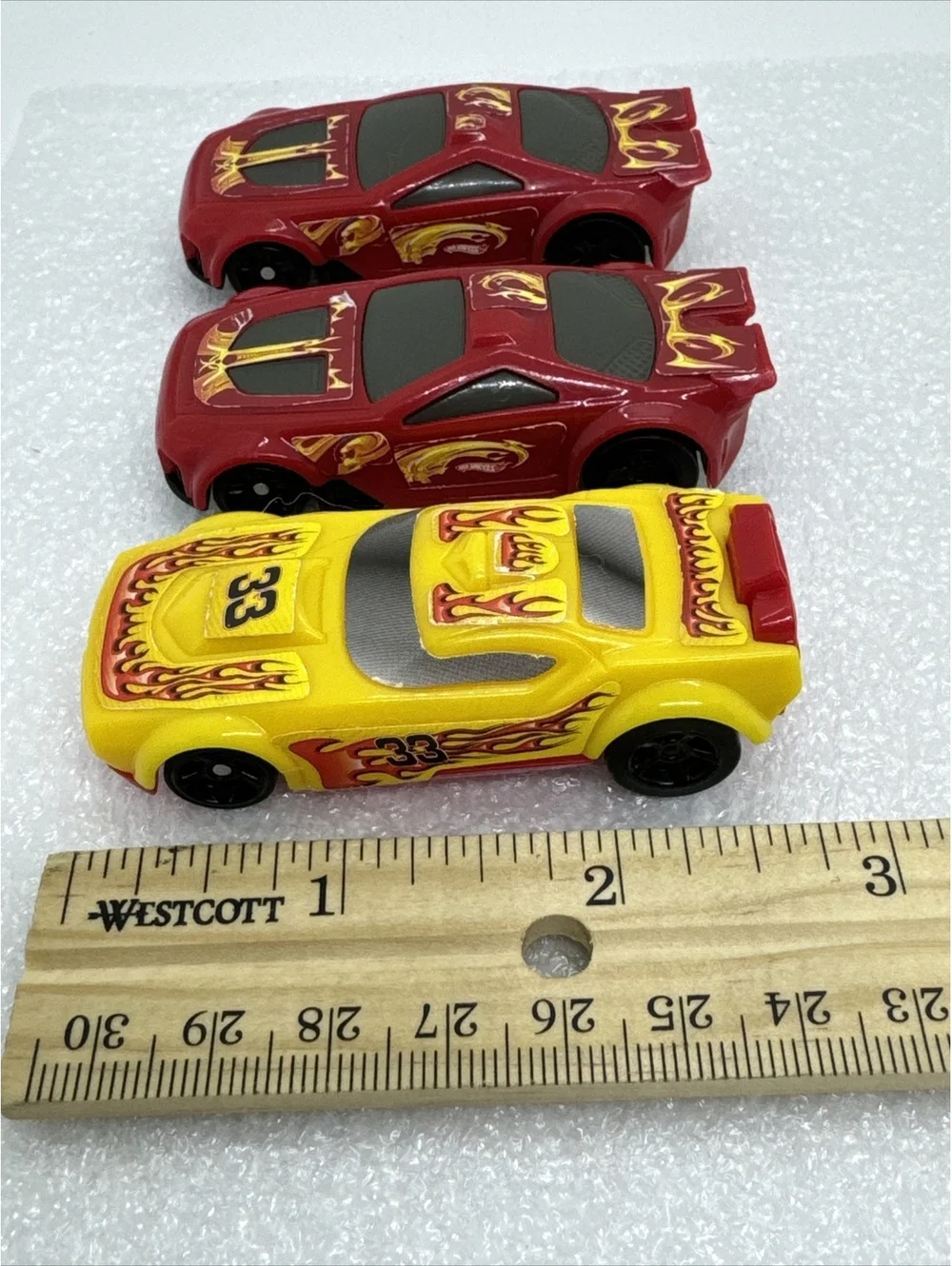 Lot Of 3 MATTEL HOT WHEELS Pull Back Race Cars GENERAL MILLS Cereal Toy 2011